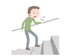 階段がつらい